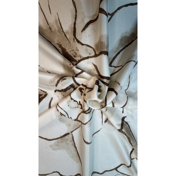2/$30 NEW Multicolor Sweet Floral Off White Flower Printed Silky Fashion Scarf - Picture 5 of 12